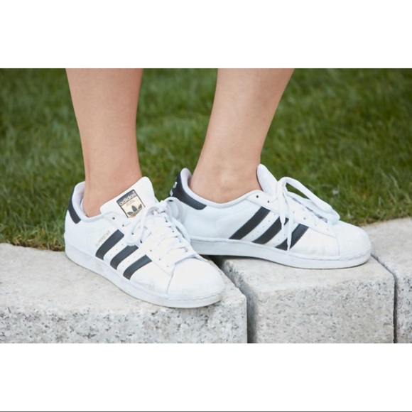 Adidas Shoes | Adidas Superstar Sneakers | Color: Black/White | Size: 6 | Jhorn816's Closet